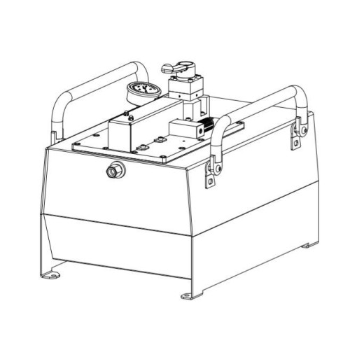 UPMD725-RC Air-hydraulic pump 700bar