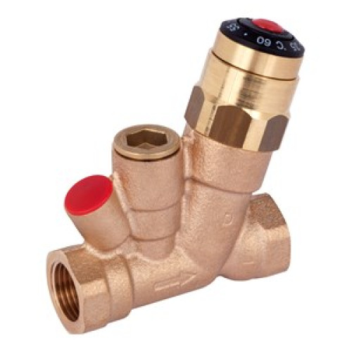 003Z4520 MTCV A DN20, Internal thread, Kvs 1.8, 100 °C, Adjustment range 35-60 °C Plumbing Thermal Balancing Valve