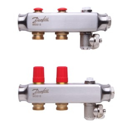 088U0802 SSM 2 Suitable for Automation Steel Collector Without Flowmeter 2 Mouth Manifold Set, Flow, Return, Stainless Steel, On Air vents 088U0802 SSM 2 Suitable for Automation Steel Collector Without Flowmeter 2 Mouth Manifold Set, Flow, Return, Stainless Steel, On Air vents