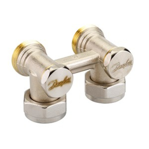 003L0223 RLV-KS DN15 Compact return valve, ¾" Radiator connection, Corner