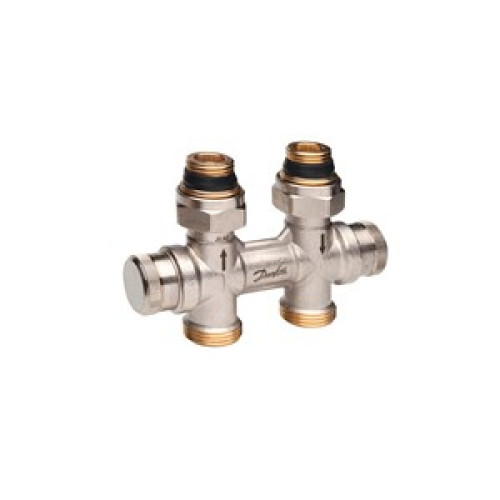 013G7870 RLV-KDV DN15 Dynamic compact return valve, ½" Radiator connection, Straight