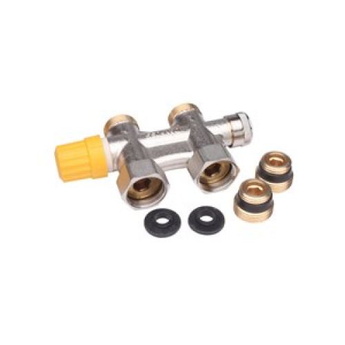 013G4742 VHS DN15 Thermostatic compact return valve, ½" Radiator connection, Straight