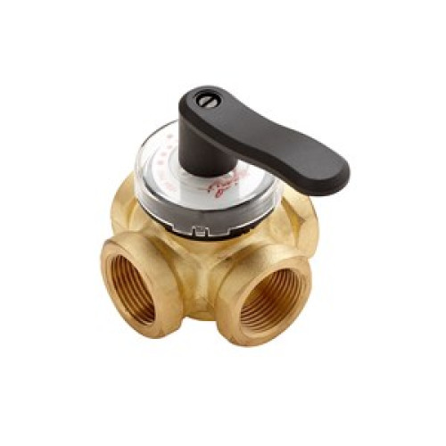 065Z0407 HRB 3 PN10 DN25 Kvs:10, internal thread, brass, rotary valve body