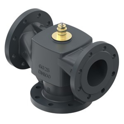 065B1685 VF3 PN16 DN100 Kvs:145 flanged, cast iron, 3-way linear valve body 065B1685 VF3 PN16 DN100 Kvs:145 flanged, cast iron, 3-way linear valve body