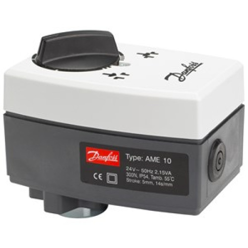 082G3005 AME 10 24V 14s/mm 5mm 300 N 130 °C, 0-10V proportional, off information signal Actuator for Small Diameter Linear Bodies 082G3005 AME 10 24V 14s/mm 5mm 300 N 130 °C, 0-10V proportional, off information signal Actuator for Small Diameter Linear Bodies