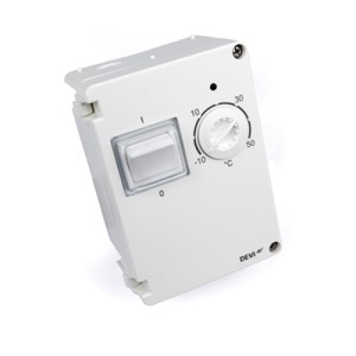 140F1080 DEVIreg 610 IP 44, wall or pipe mountable, - 10+50°C thermostat with sensor 140F1080 DEVIreg 610 IP 44, wall or pipe mountable, - 10+50°C thermostat with sensor