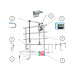 71481760 pH glass sensor measuring point-wastewater applications