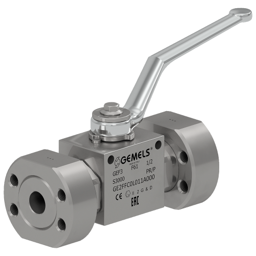 GE2FFC0L0**A000 38,1X17,5mm DN13 TWO WAY HIGH PRESSURE FLANGE CONNECTED VALVE Stainless