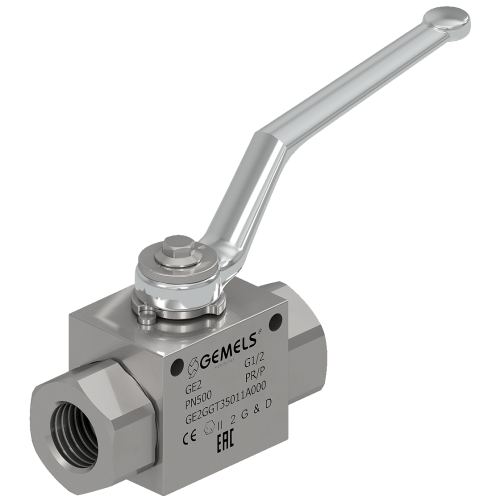 GE2GGR730**A000 1 1/2" DN25 TWO WAY BALL VALVE Steel