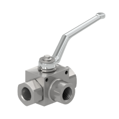 GE3GGR730**A000 1 1/2" DN25 THREE-WAY BALL VALVE Steel