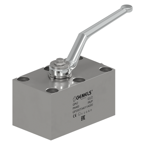 GP200T25011A000 79,5x55mm DN10 TWO WAY HIGH PRESSURE FACE CONNECTION VALVE