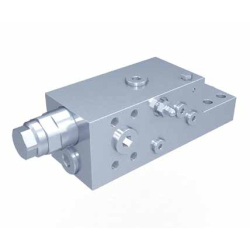 A068255.02.00 EXCAVATOR LOAD HOLDING VALVE WITH SAE FACE CONNECTION