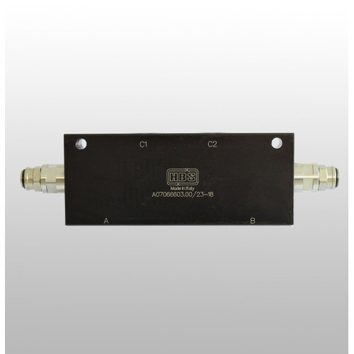 A070666.03.00 3/4" LINE TYPE TWIN LOAD HOLDING VALVE (CLOSED CENTER-BLACK BODY)
