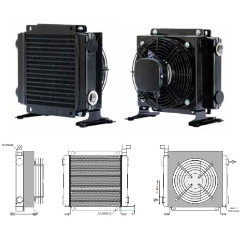 HFTS10 (2010K) 220/380 VAC ELECTRIC MOTOR AIR/OIL COOLER
