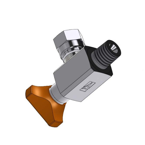ES 090 1/4" - 90˚ STAINLESS MANOMETER ANTISHOCK FITTING