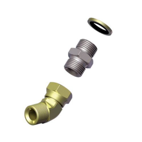 15520100349 HIGH PRESSURE FITTING KIT 3/4"-45°