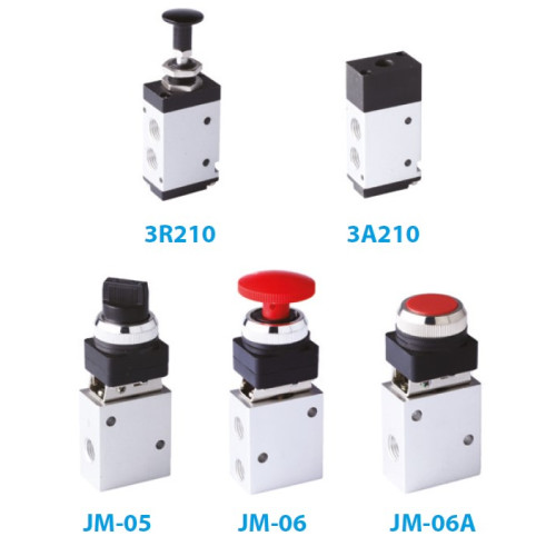 JM 06 Emergency Valve 3/2 MECHANICALLY ACTUATED VALVE 1/4" Emergency Valve 1/4"