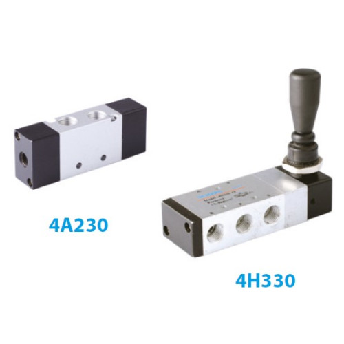 4H430-15L 1/2" 5/3 CLOSED CENTER MECHANICALLY ACTUATED VALVE Lever - Lever (Detent) 1/2" Arm - Arm (Detented)