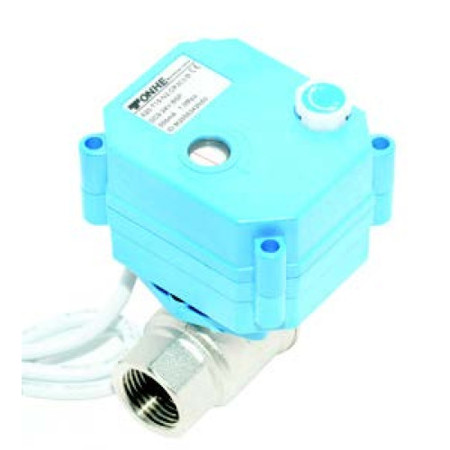 A20-T15-N2-CR202-C24V 2 WAY BRASS BALL VALVE 1/2'' 10 Bar 2°C/90°C IP67