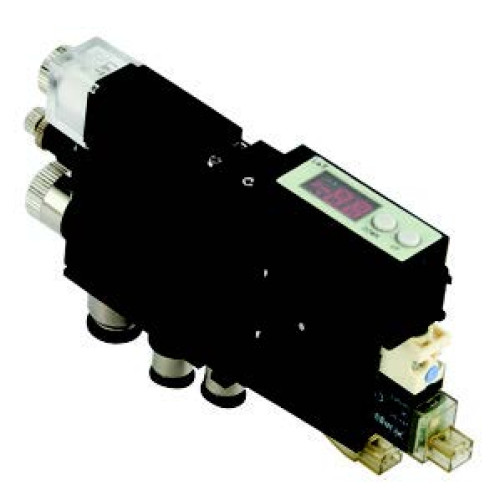 CTAGZ12-L-080808E-PV VACUUM GENERATOR 1.2mm Orifice 38L/min. 8mm Sleeve 2PNP+1-5V Output 