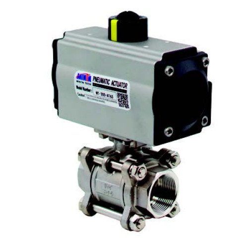 HK3PAVT-50-M SINGLE ACTING PNEUMATIC ACTUATOR 3 PIECE 316 STAINLESS BALL VALVE 2'' 92 mm-14 mm