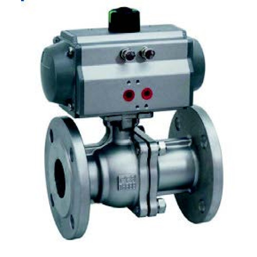 HKFAVDN20 2 PIECE FLANGED STAINLESS ACTUATOR BALL VALVE 3/4'' 52 mm