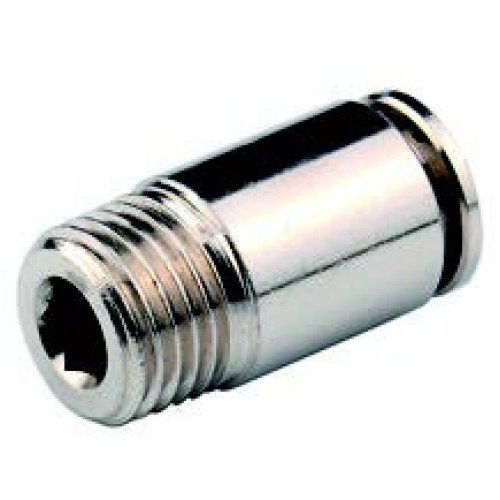 MPOC4-G01 1/8-4 AUTOMATIC METAL ROUND STRAIGHT COUPLER 1/8-4 