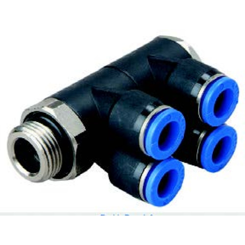 PAT10G04(2) QUAD ELBOW DISTRIBUTOR 1/2"-10 