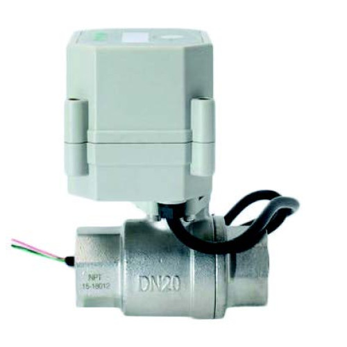 TNH-A20-S10-S2-C TIME ADJUSTABLE STAINLESS BODY ELECTRIC MOTORIZED VALVE 3/8'' 10 Bar 2°C/90°C IP67