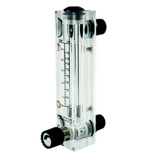 YYX-LZM-15ZT-G6 ADJUSTABLE FLOAT FLOW METER 1/2'' External Thread 1/4'' Internal Thread 0-60 °C 0-10 Bar