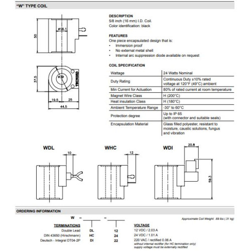 W STANDARD Coil