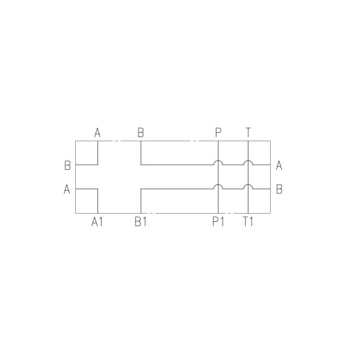 FT 377 Stackable block for multiple mounting of plate control valves