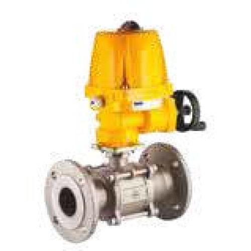 EAV 905.40 AC DN40 2-Way Electric Actuated 3-Piece Flanged Stainless Steel Ball Valve 220V AC - Imported (PN40)