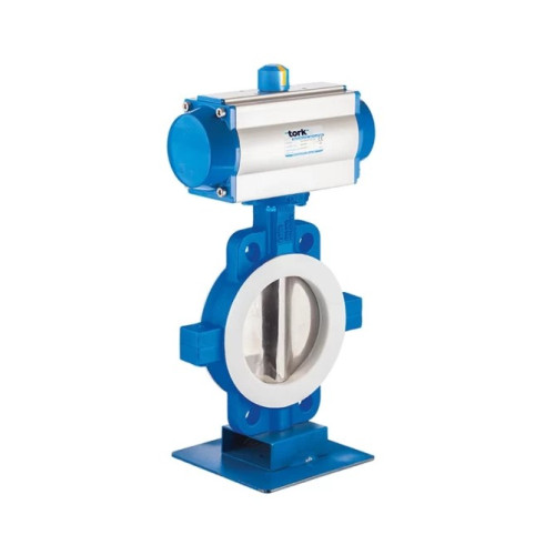 PAV 805.250 DA DN250 Pneumatic Actuated Butterfly Valve with Teflon Seal