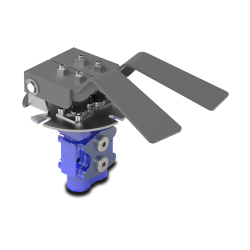 RCD Pedal operated hydraulic control valve