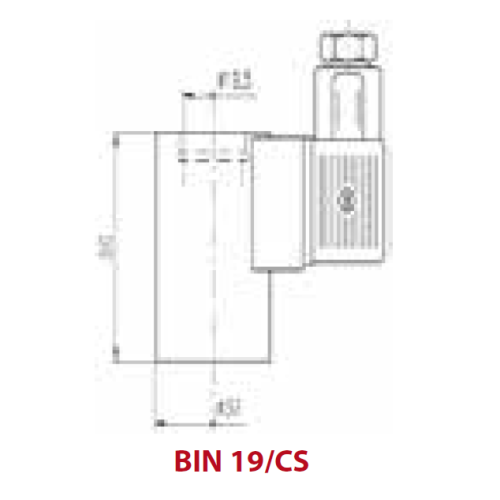 BIN 19/CS 12 Vcc CARTRIDGE VALVE COIL
