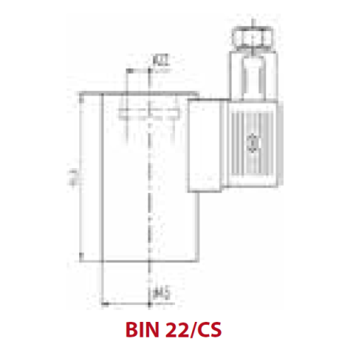 BIN 22/CS 24Vcc CARTRIDGE VALVE COIL