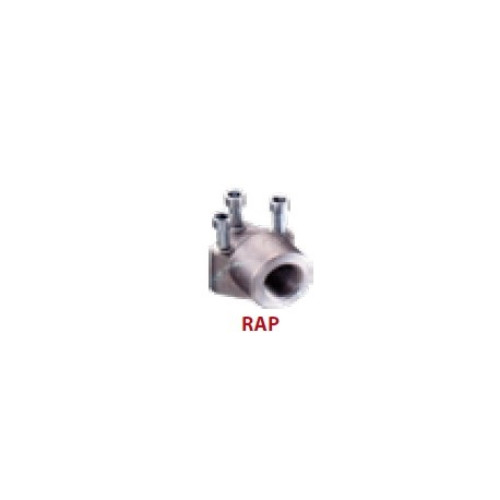 RAP3/34 3/4" EUROPEAN STANDARD FEMALE ELBOW 90° ADAPTER (ALUMINUM)